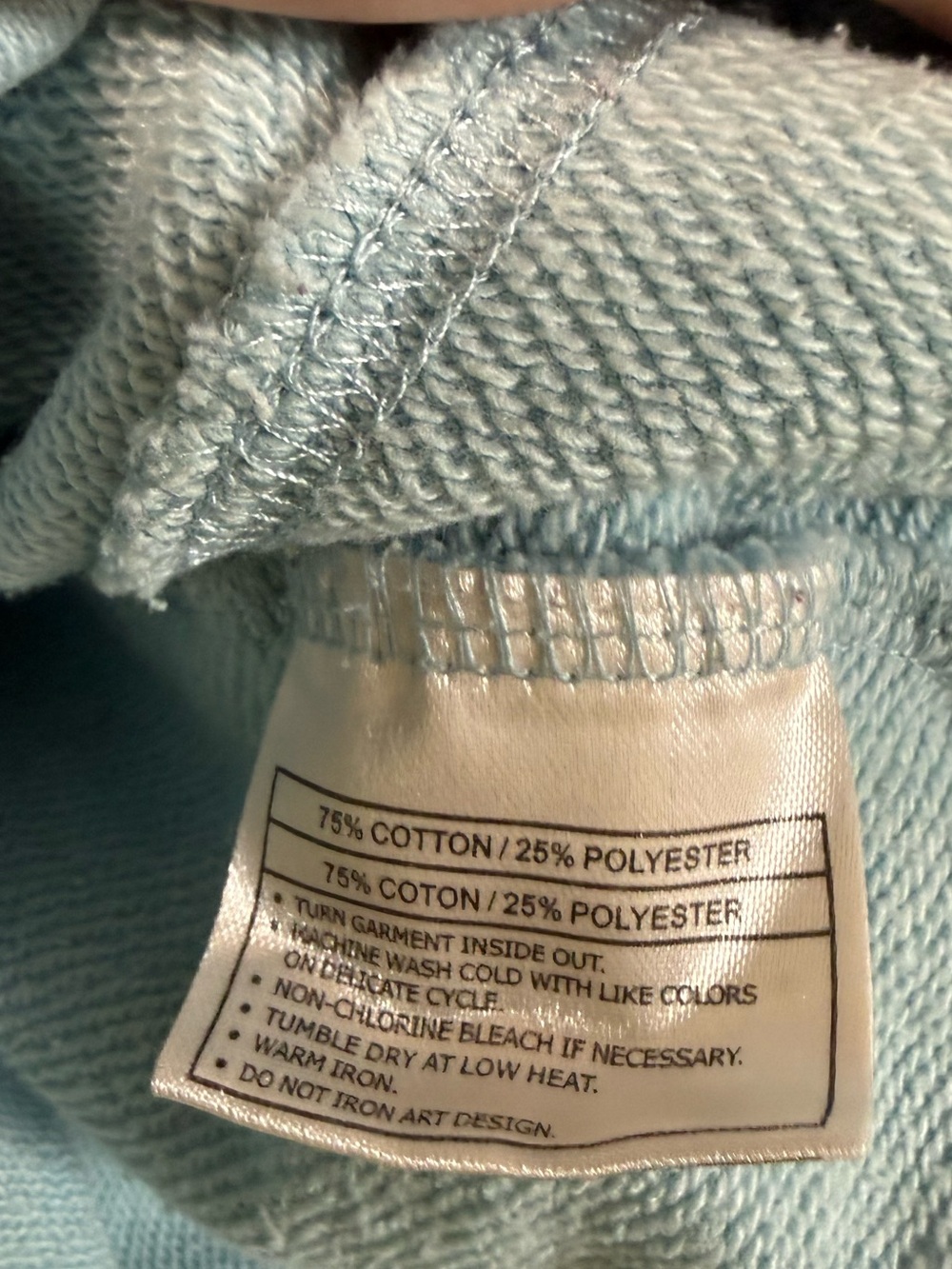 Ariat Pullover Western Baby Blue Barrel Racing 1/4 Zip Rodeo Sweatshirt Lg - Picture 8 of 9